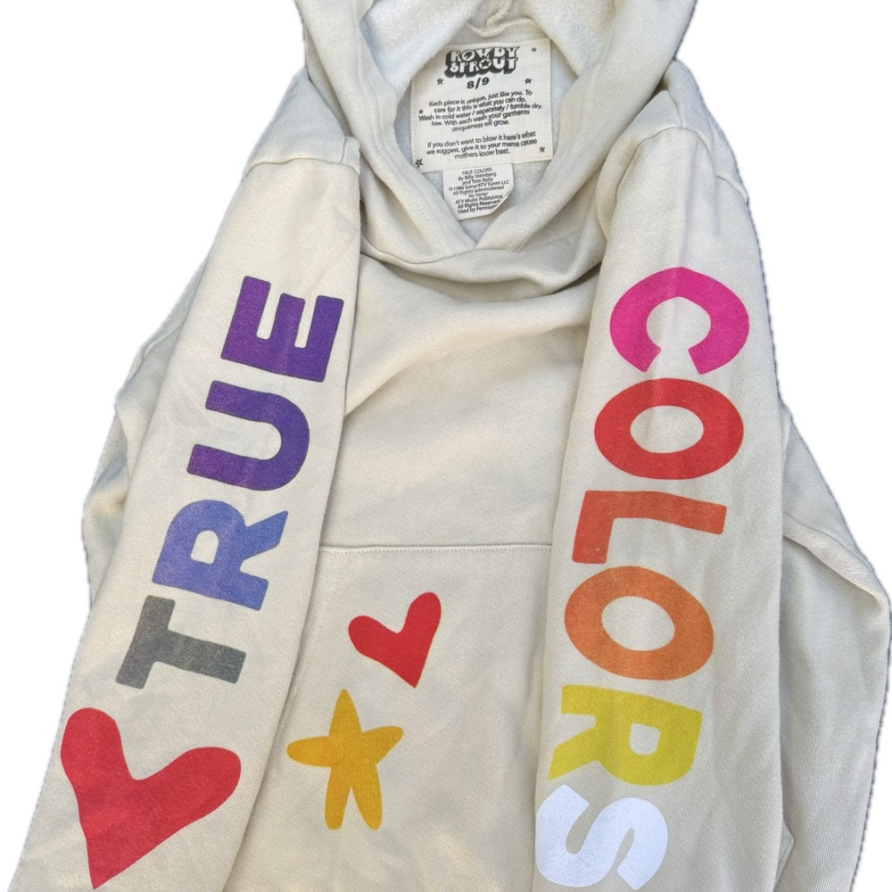 True Colors Hoodie | Rowdy Sprout | NWOT | Kids Size 8/9